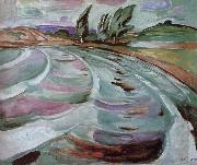 Edvard Munch Wave oil on canvas